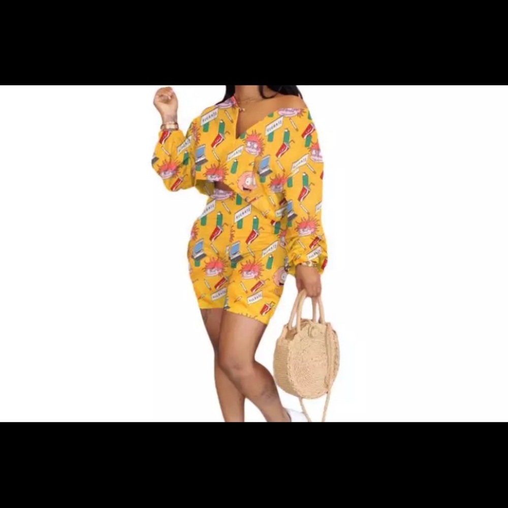 Rugrats two piece biker short set